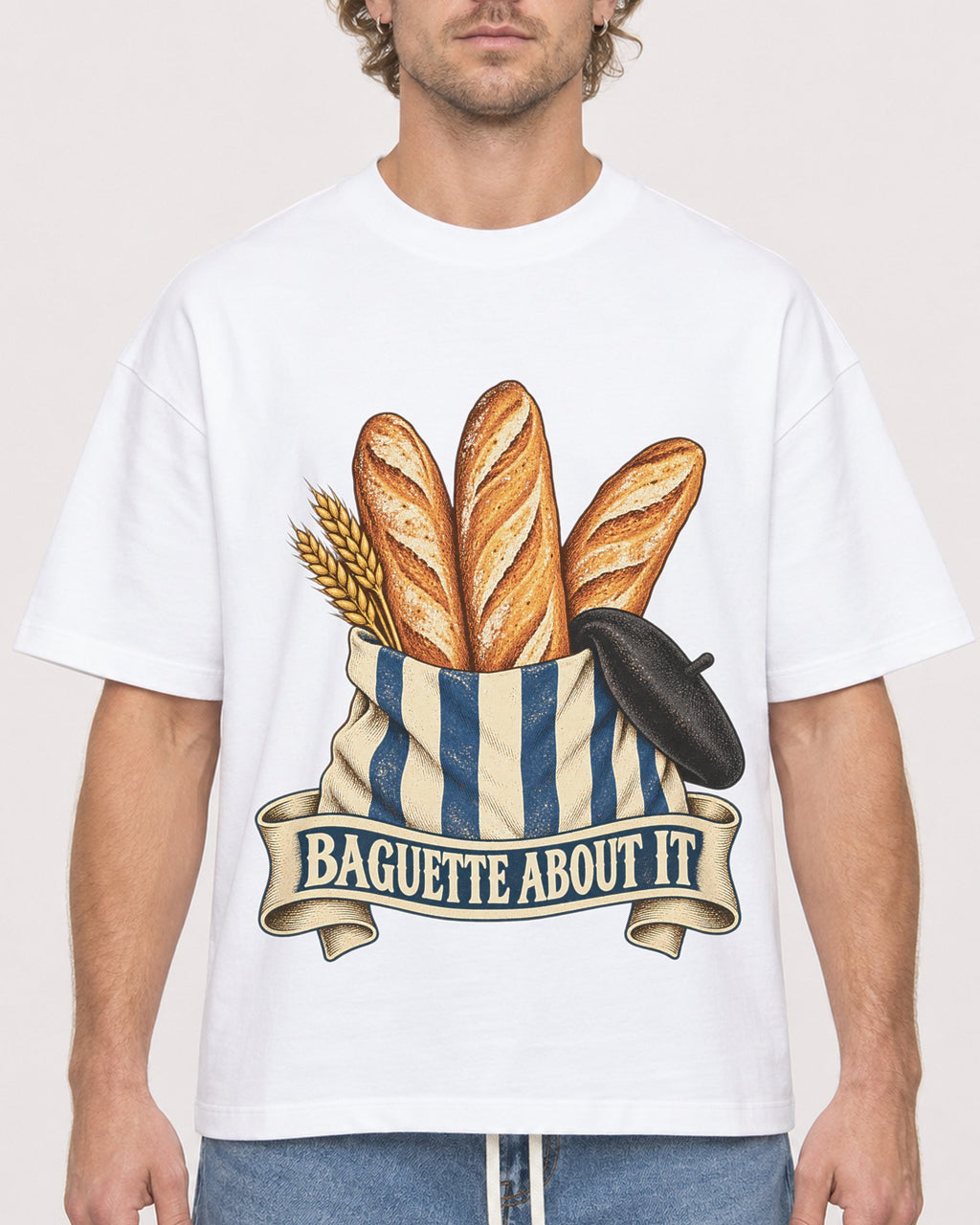Mockup Boxy Heavyweight Tee White male close-up 28