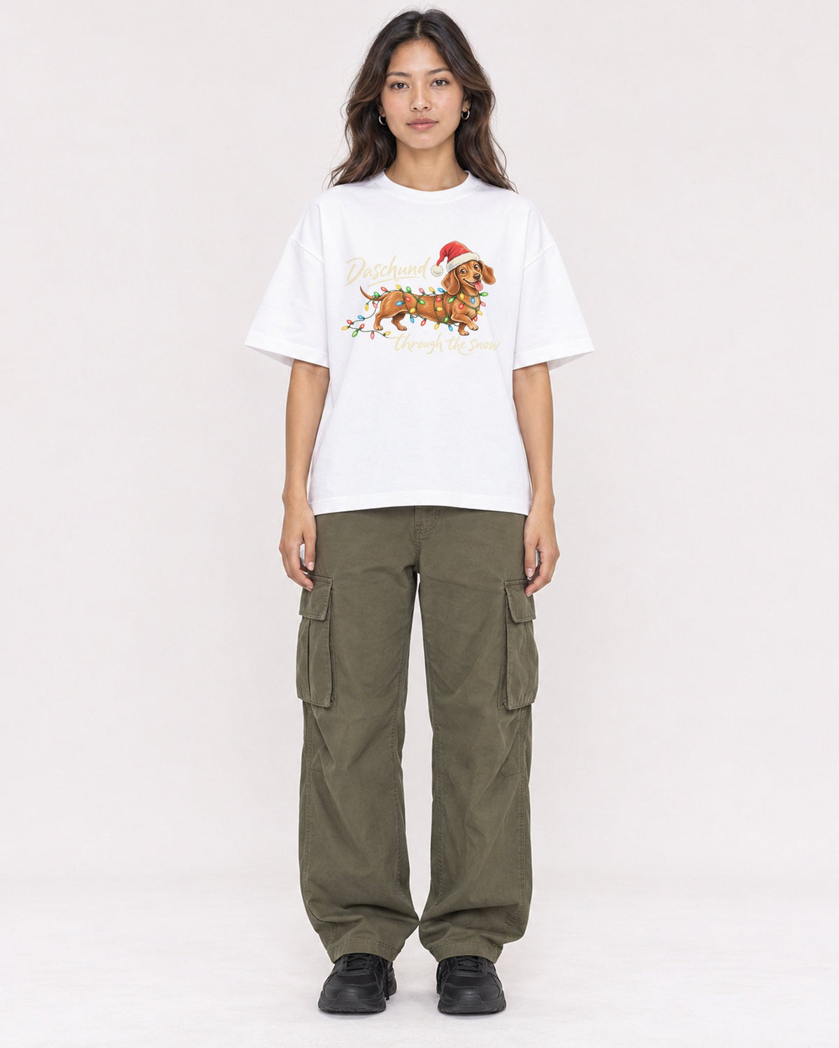Mockup Boxy Heavyweight Tee White female full-body 02