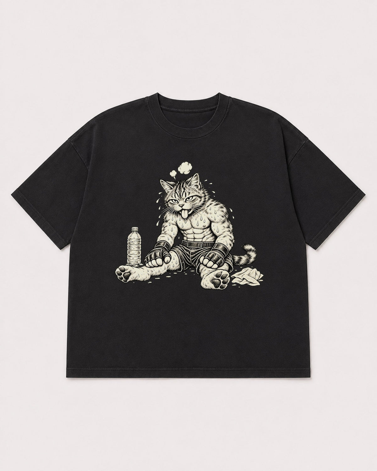 Mockup Boxy Heavyweight Tee Black product