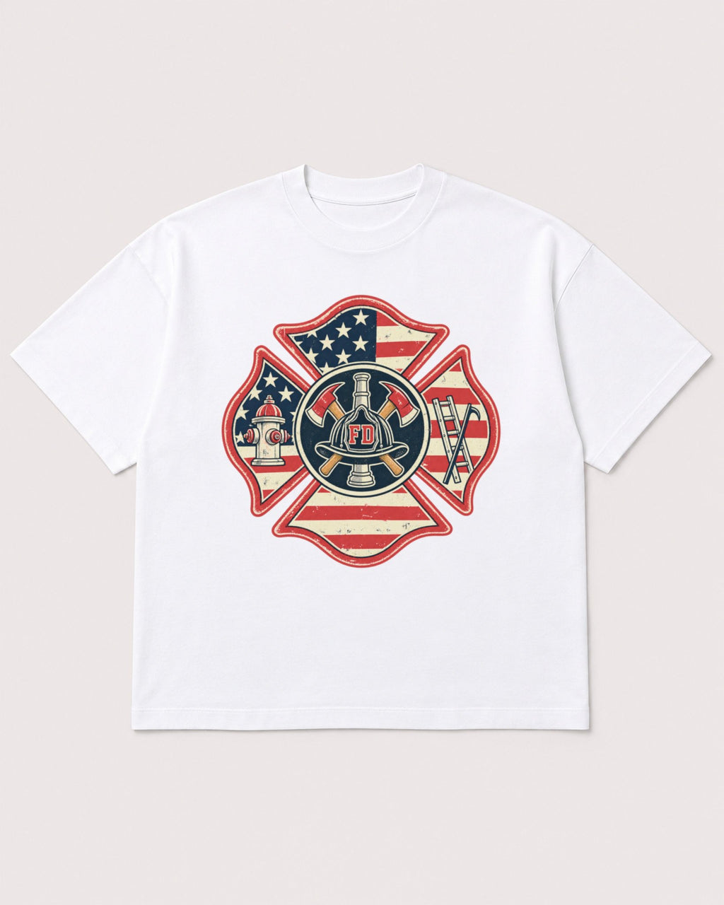 Mockup Boxy Heavyweight Tee White product