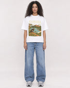 Mockup Boxy Heavyweight Tee White female full-body 10