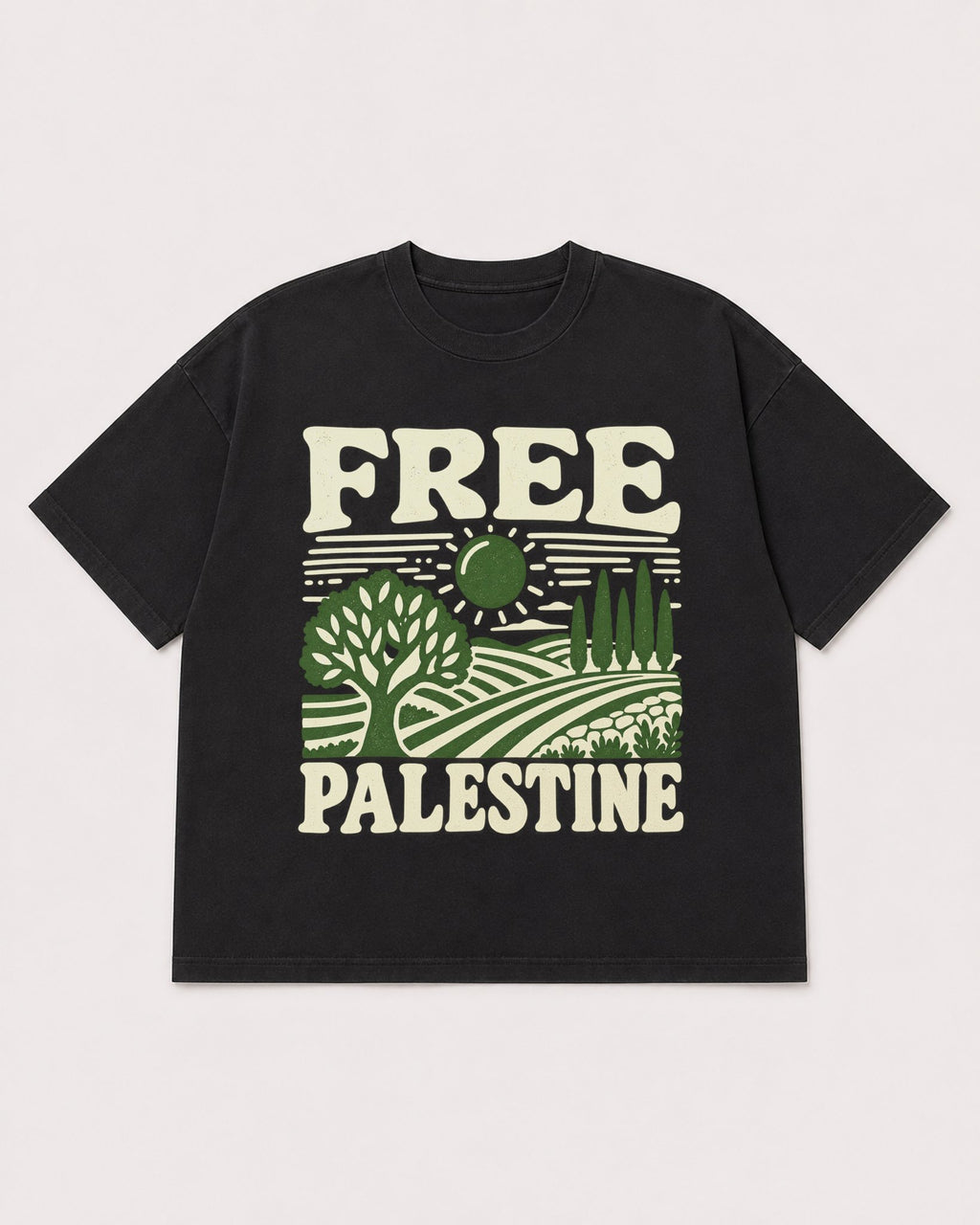Mockup Boxy Heavyweight Tee Black product