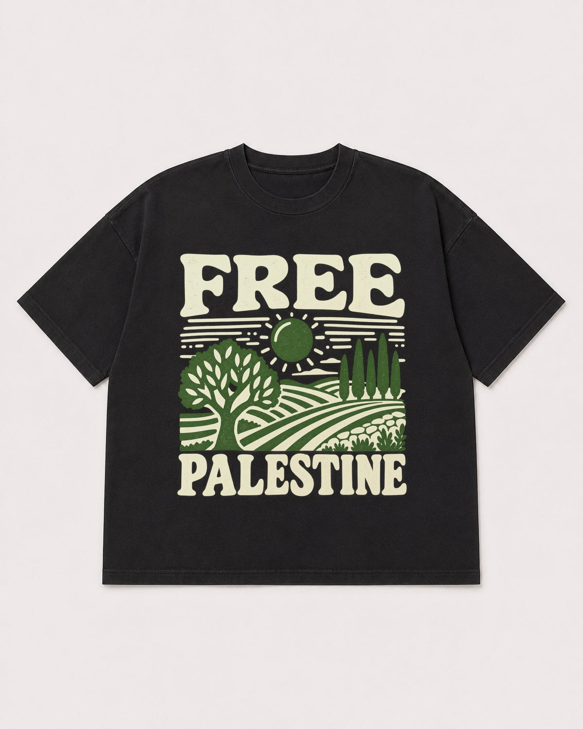 Mockup Boxy Heavyweight Tee Black product