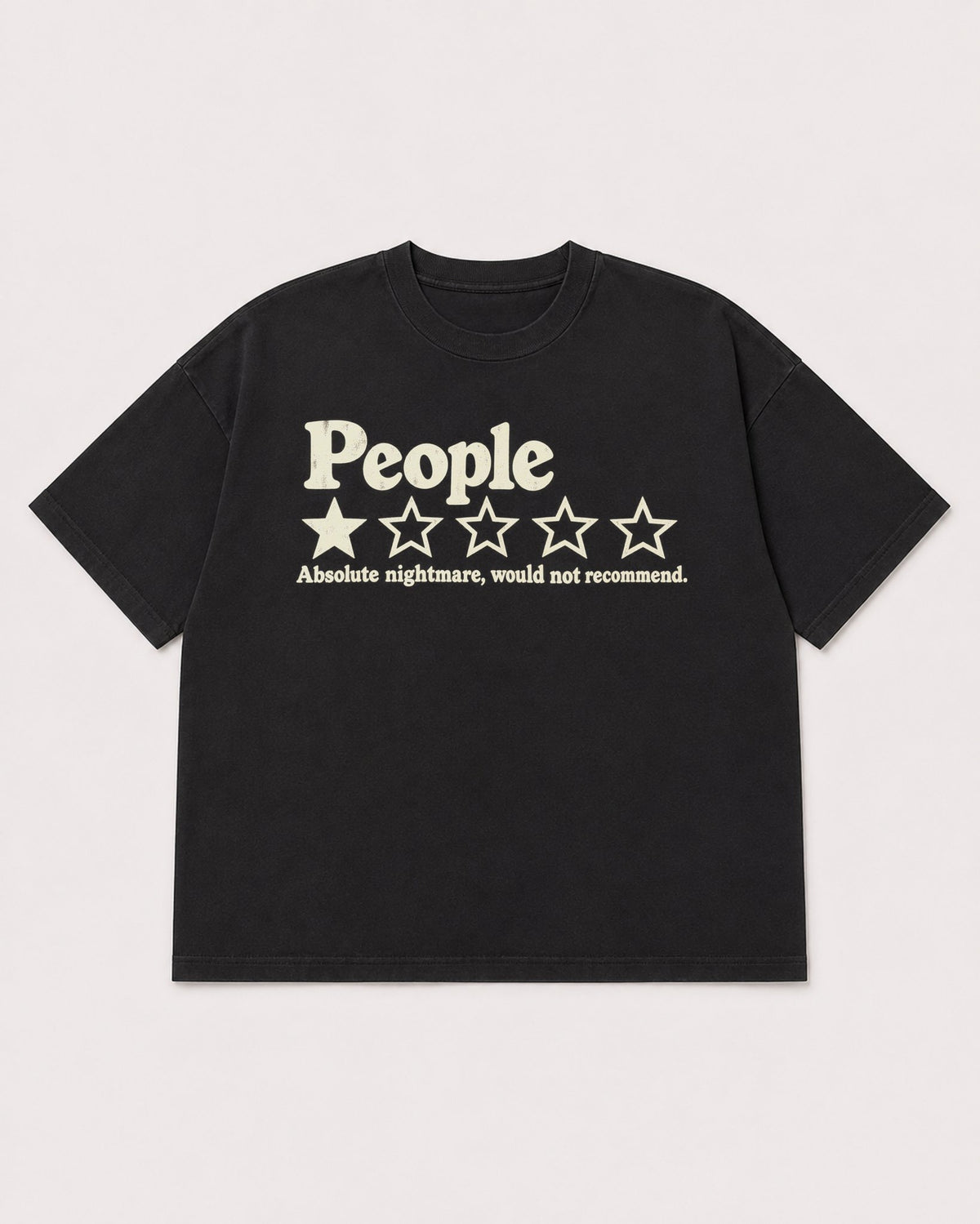 Mockup Boxy Heavyweight Tee Black product