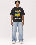 Mockup Boxy Heavyweight Tee Black male full-body 05