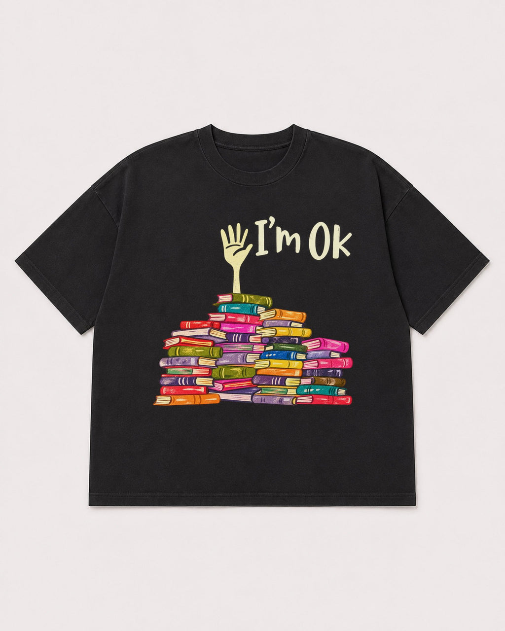 Mockup Boxy Heavyweight Tee Black product