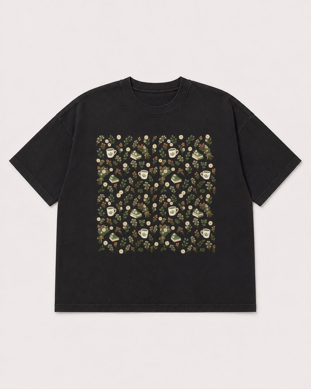 Mockup Boxy Heavyweight Tee Black product