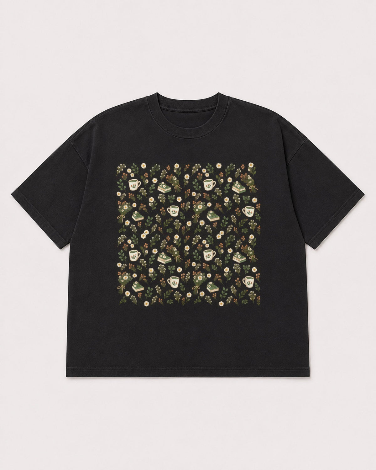 Mockup Boxy Heavyweight Tee Black product