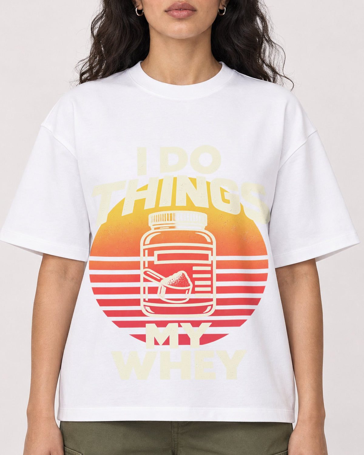 Mockup Boxy Heavyweight Tee White female close-up 07