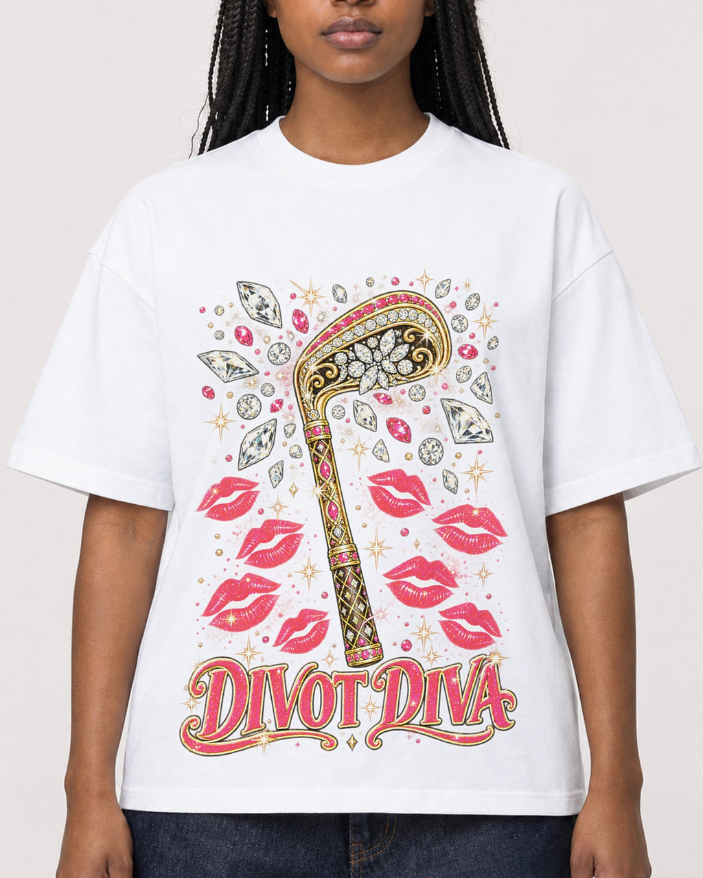 Mockup Boxy Heavyweight Tee White female close-up 04