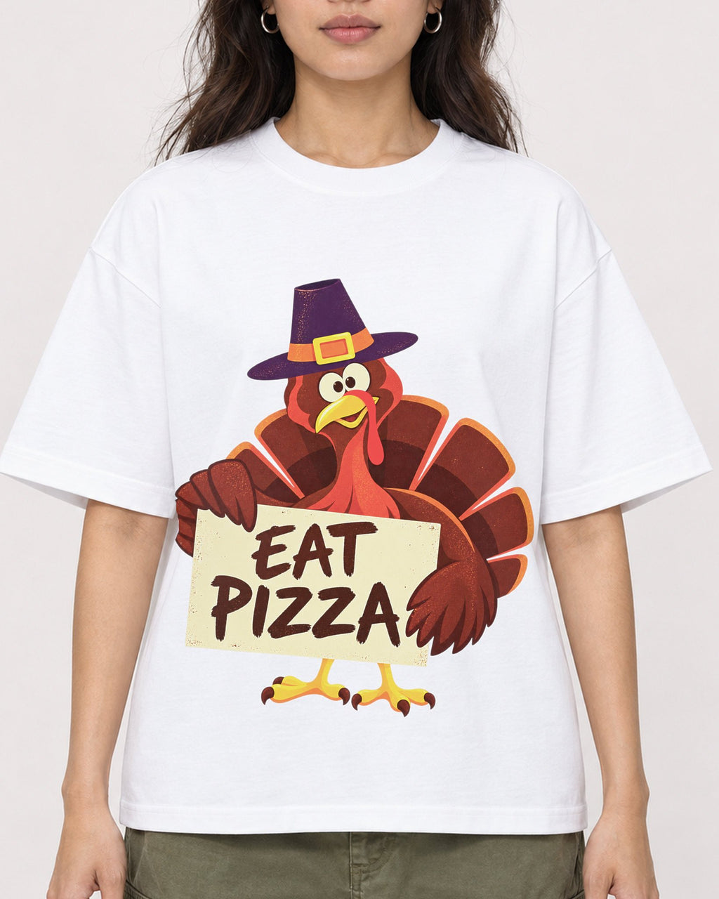 Mockup Boxy Heavyweight Tee White female close-up 02