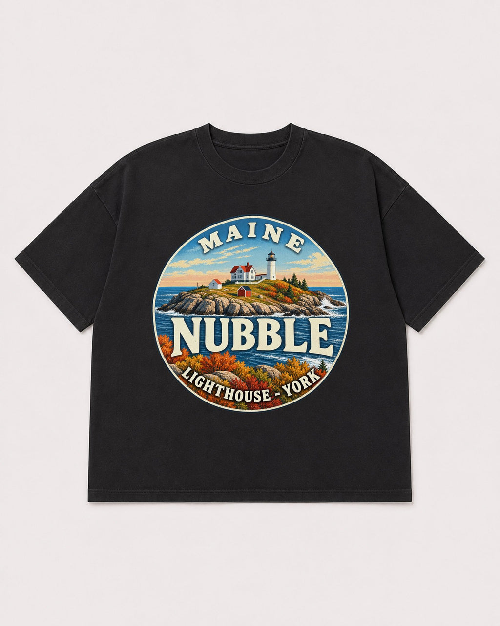 Mockup Boxy Heavyweight Tee Black product