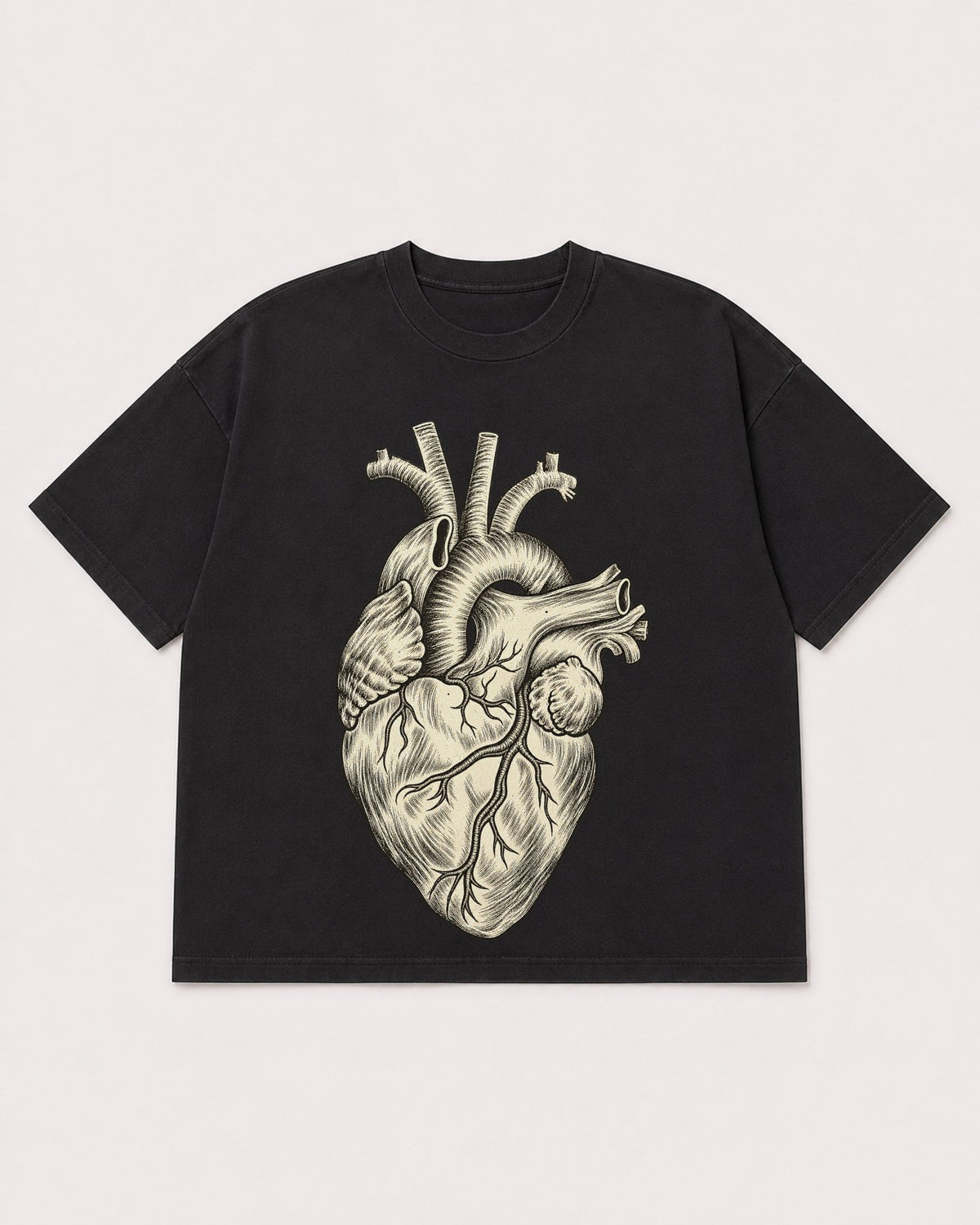 Mockup Boxy Heavyweight Tee Black product
