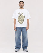 Mockup Boxy Heavyweight Tee White male full-body 32