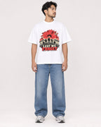 Mockup Boxy Heavyweight Tee White male full-body 02