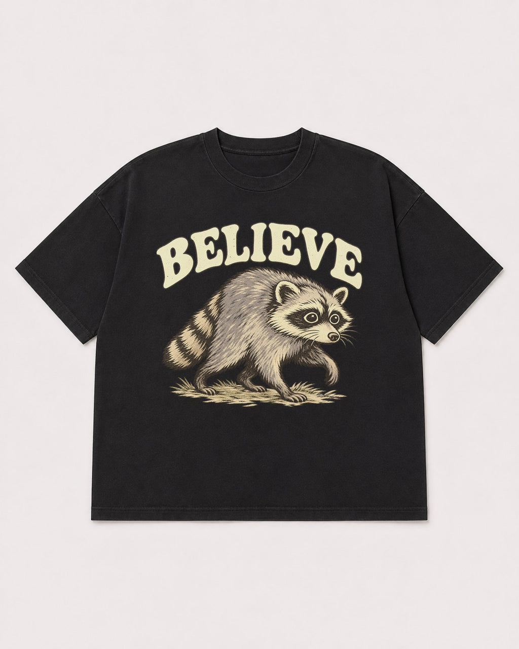 Mockup Boxy Heavyweight Tee Black product