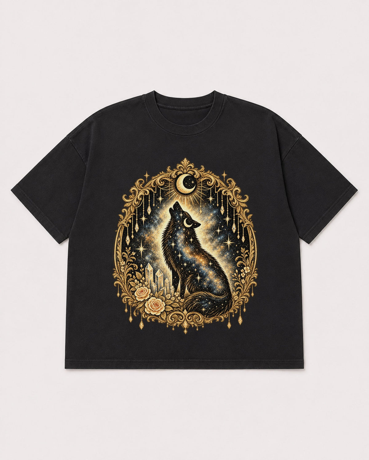 Mockup Boxy Heavyweight Tee Black product