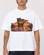 Mockup Boxy Heavyweight Tee White male close-up 06