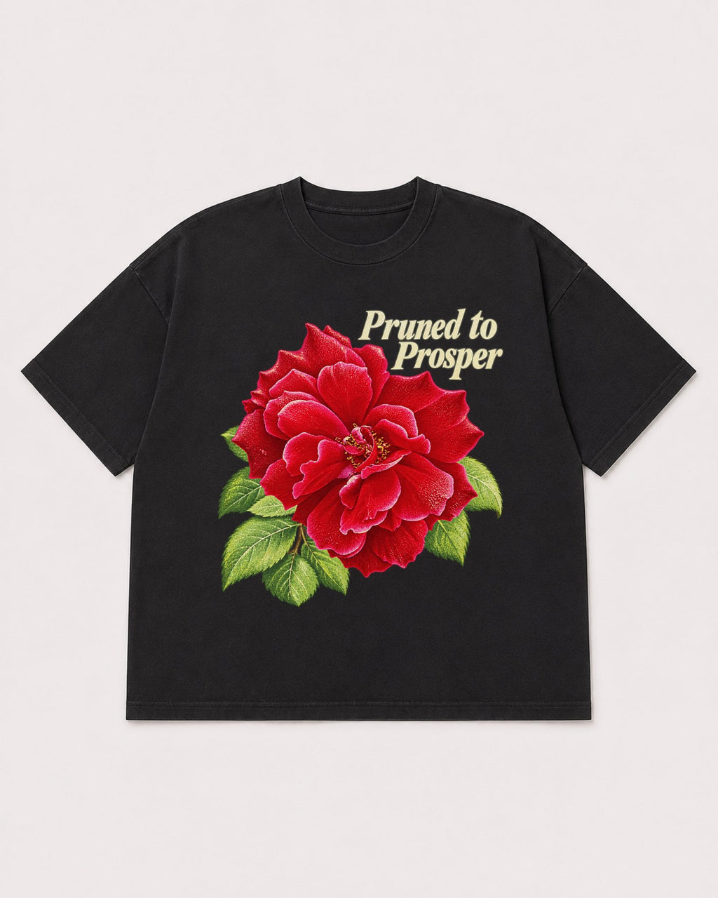 Mockup Boxy Heavyweight Tee Black product