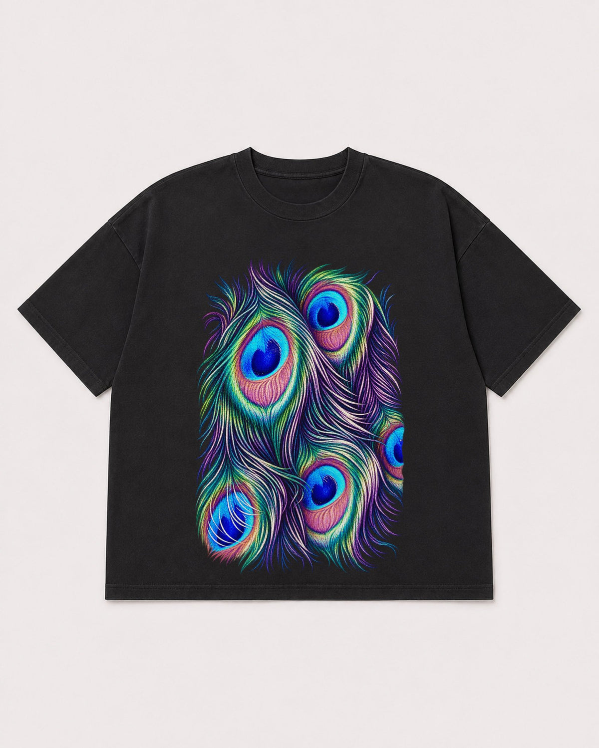 Mockup Boxy Heavyweight Tee Black product
