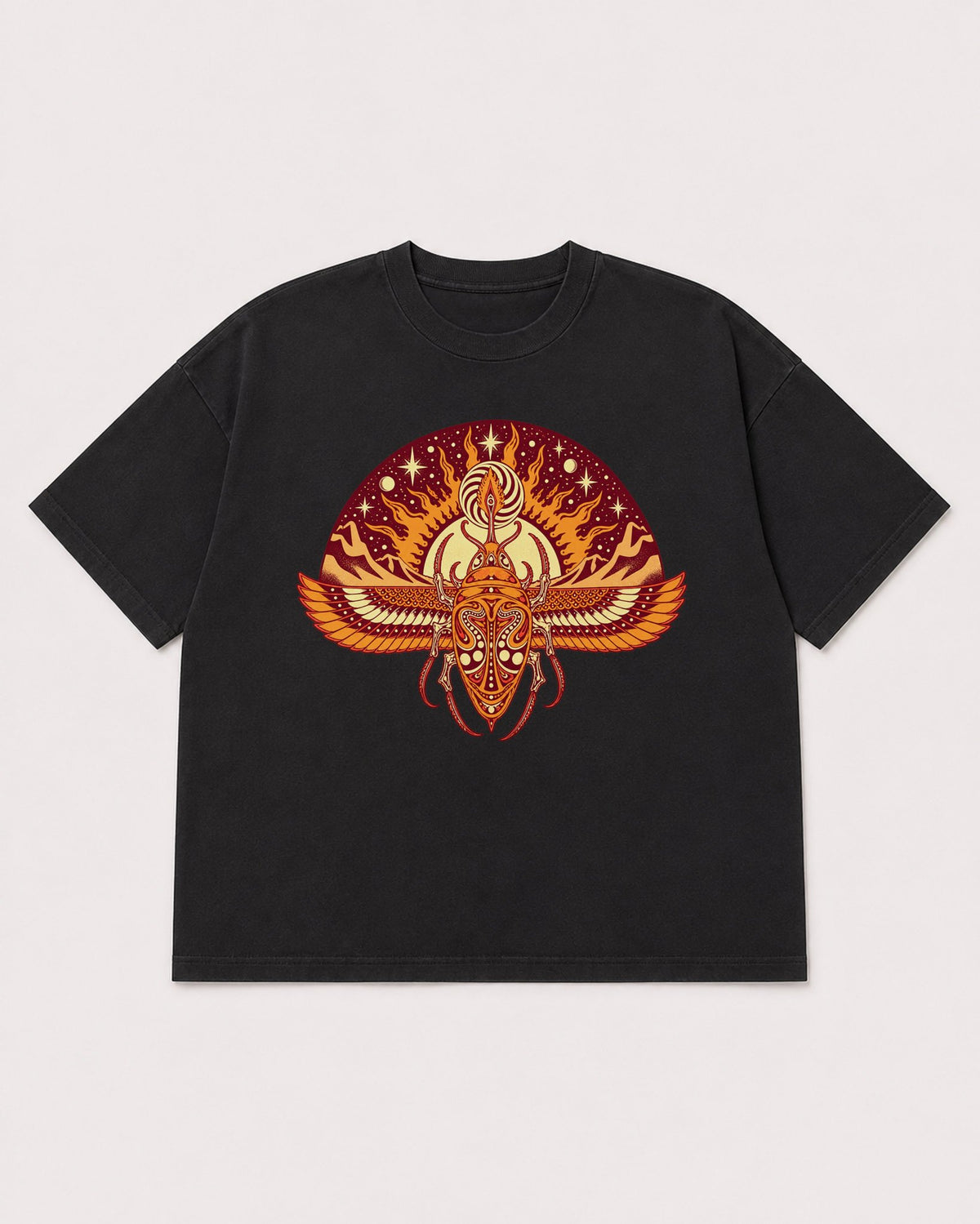 Mockup Boxy Heavyweight Tee Black product