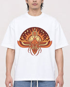 Mockup Boxy Heavyweight Tee White male close-up 23