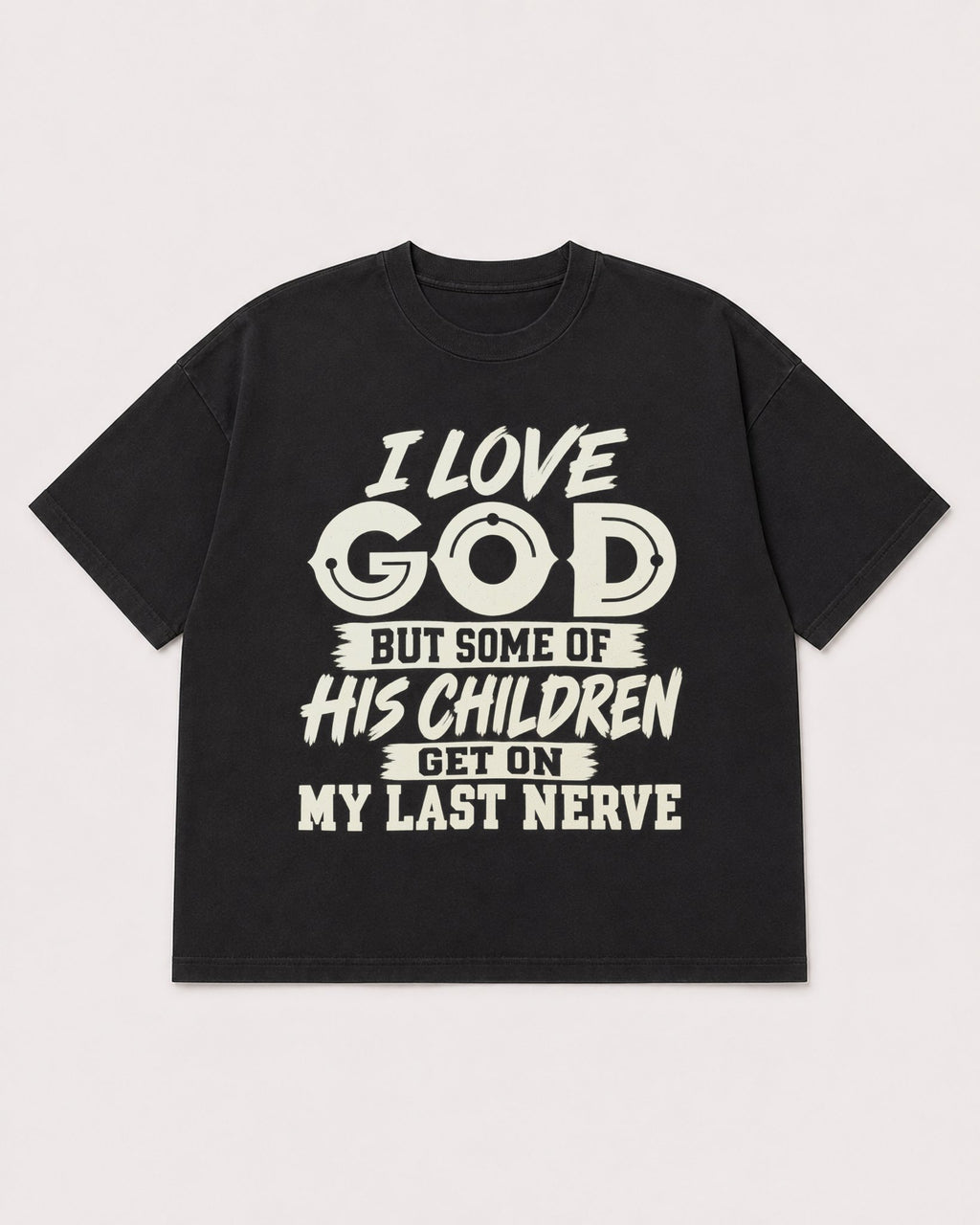 Mockup Boxy Heavyweight Tee Black product