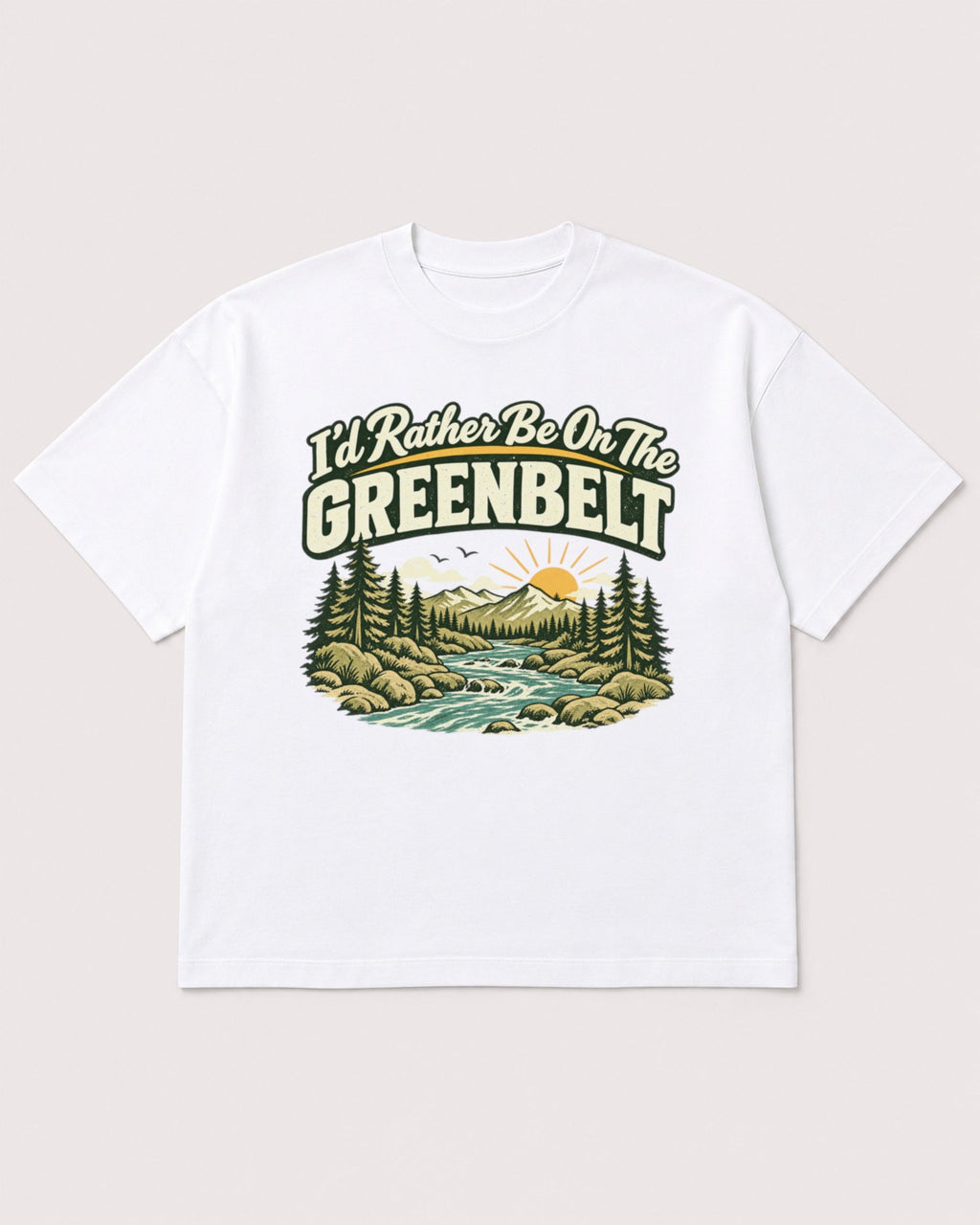 Mockup Boxy Heavyweight Tee White product