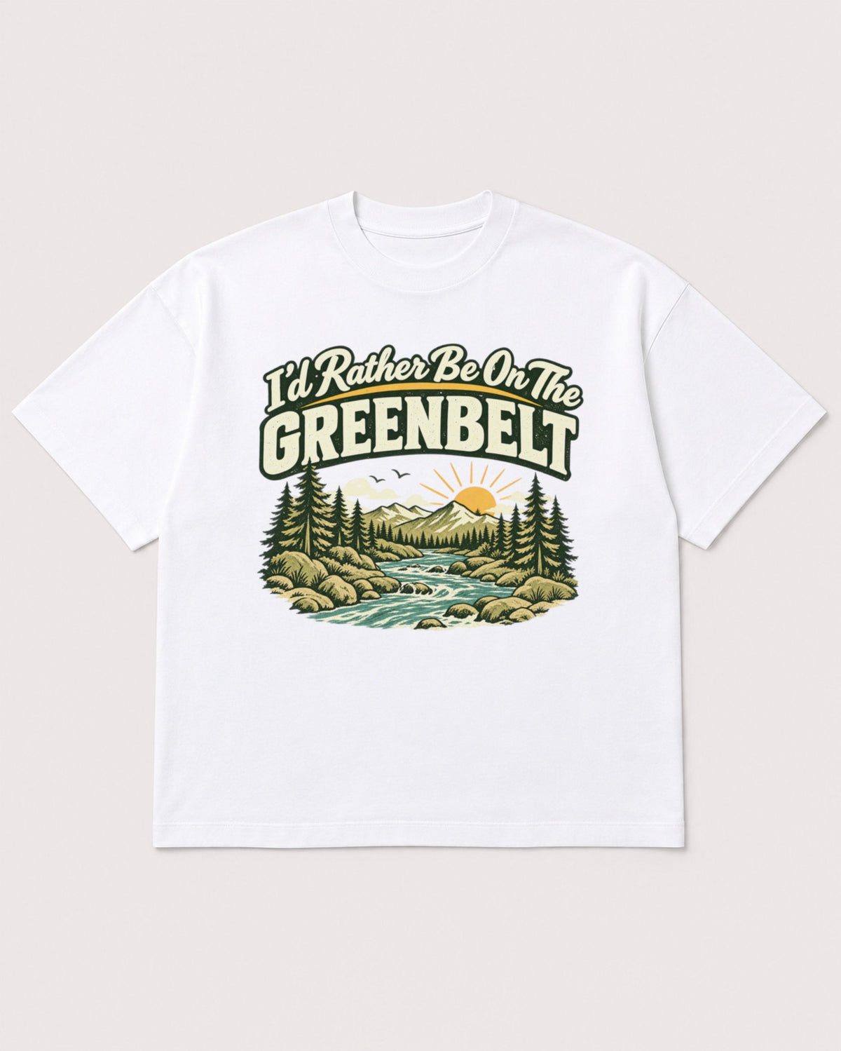 Mockup Boxy Heavyweight Tee White product