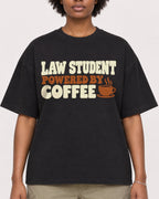 Mockup Boxy Heavyweight Tee Black female close-up 14