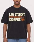 Mockup Boxy Heavyweight Tee Black male close-up 14