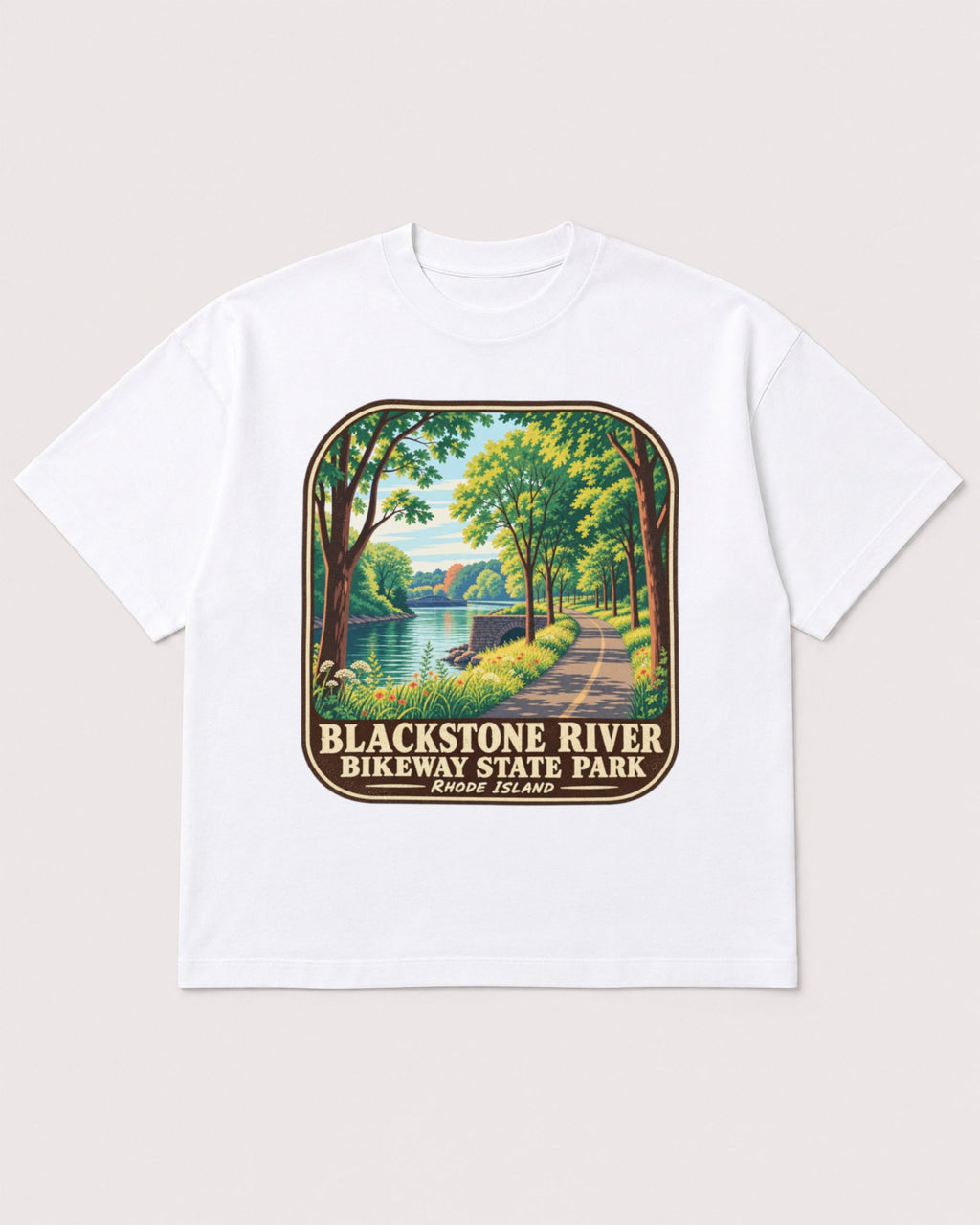 Mockup Boxy Heavyweight Tee White product