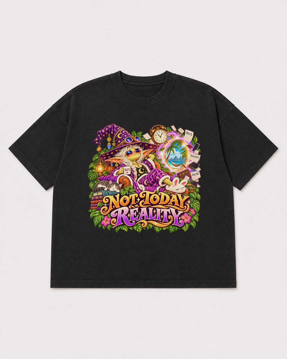 Mockup Boxy Heavyweight Tee Black product