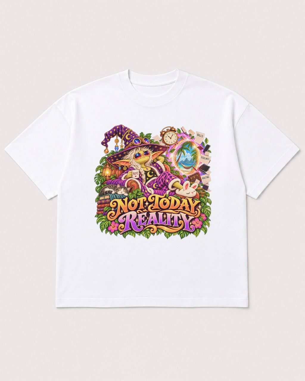 Mockup Boxy Heavyweight Tee White product