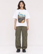 Mockup Boxy Heavyweight Tee White female full-body 02