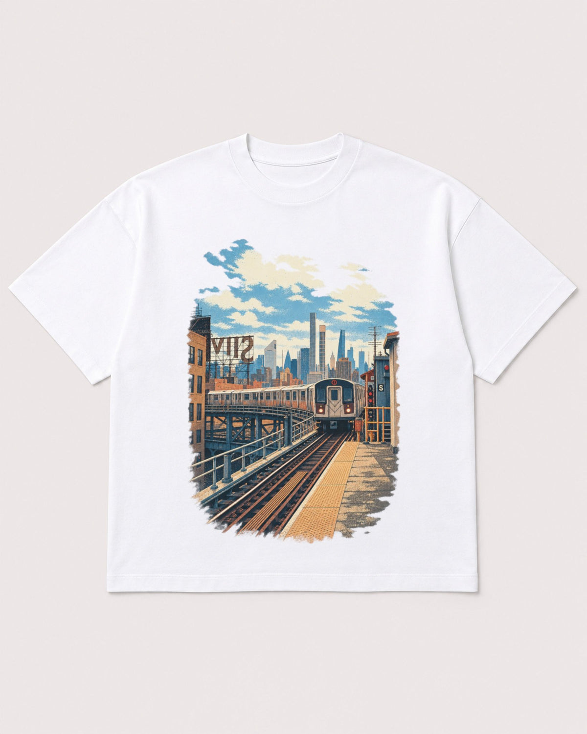Mockup Boxy Heavyweight Tee White product