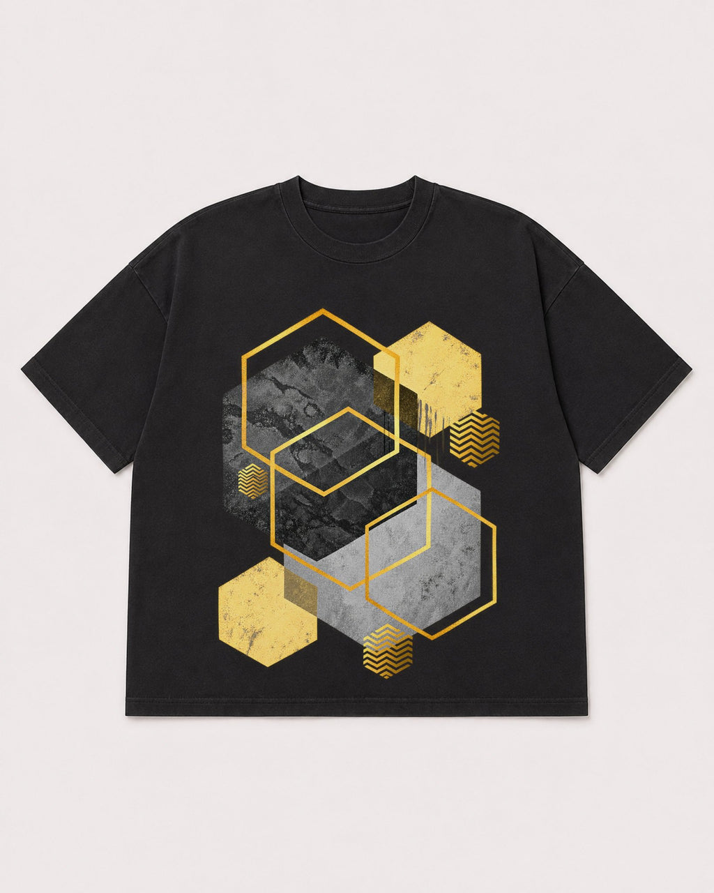 Mockup Boxy Heavyweight Tee Black product