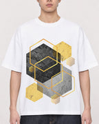 Mockup Boxy Heavyweight Tee White male close-up 01