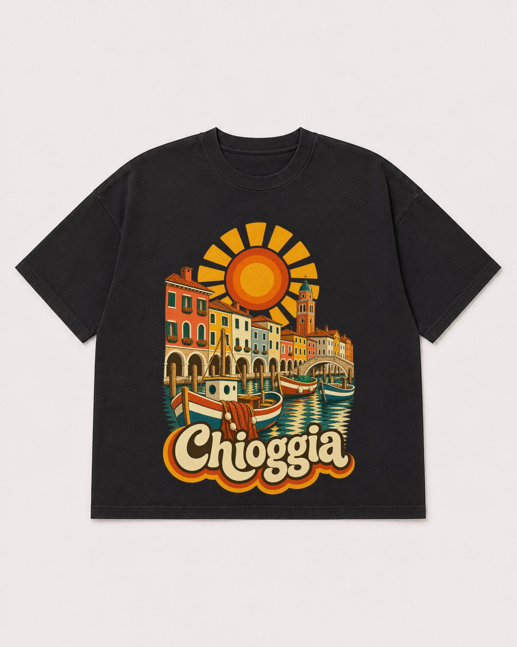 Mockup Boxy Heavyweight Tee Black product