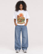 Mockup Boxy Heavyweight Tee White female full-body 05
