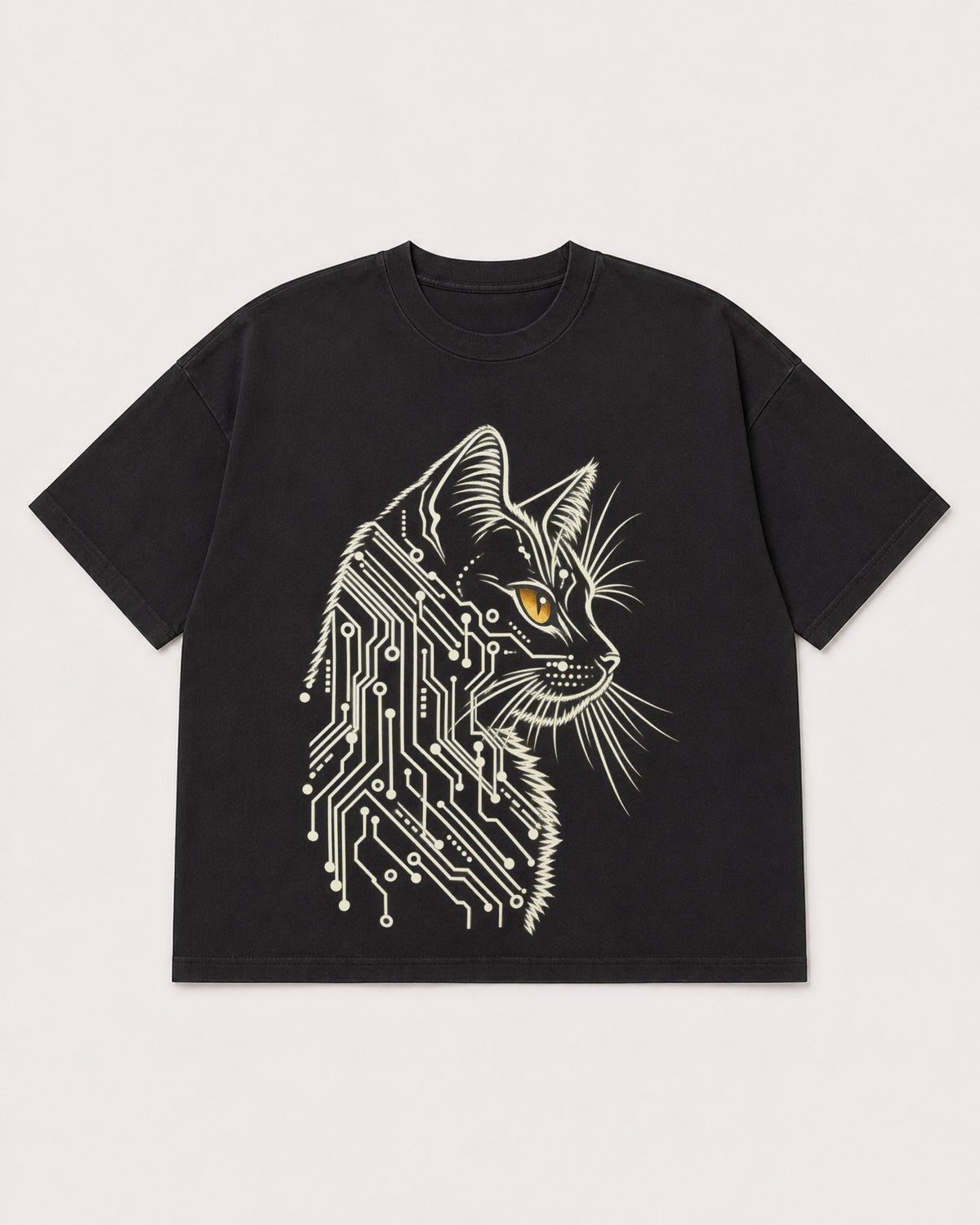 Mockup Boxy Heavyweight Tee Black product