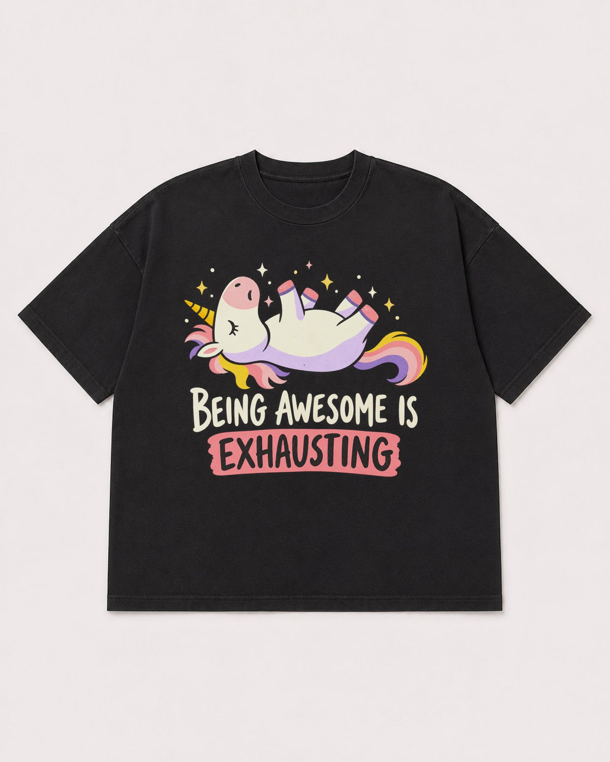 Mockup Boxy Heavyweight Tee Black product