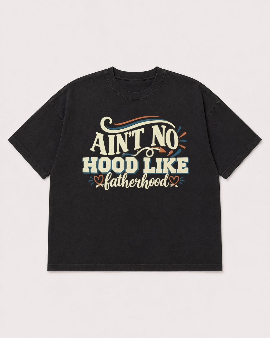 Mockup Boxy Heavyweight Tee Black product