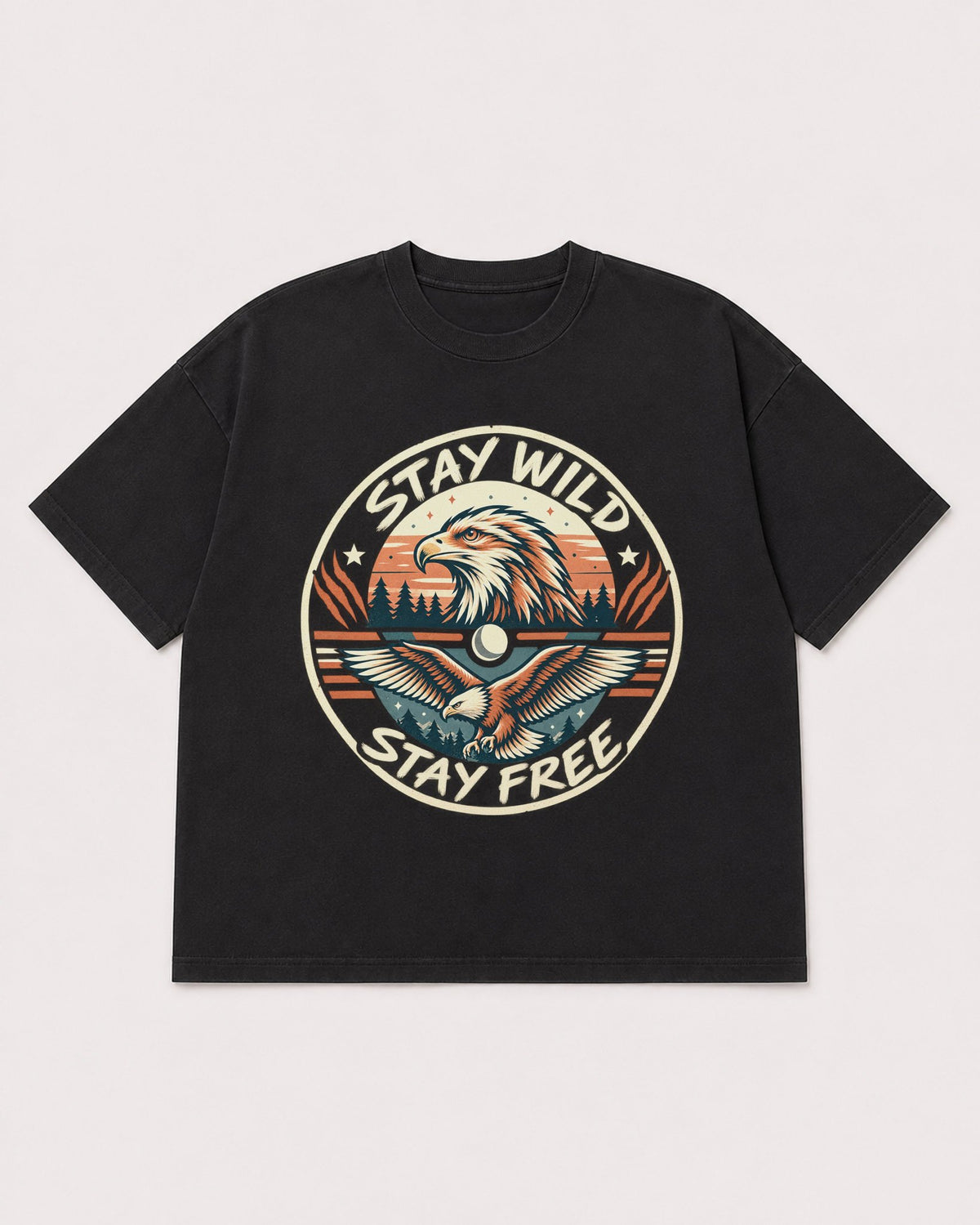 Mockup Boxy Heavyweight Tee Black product