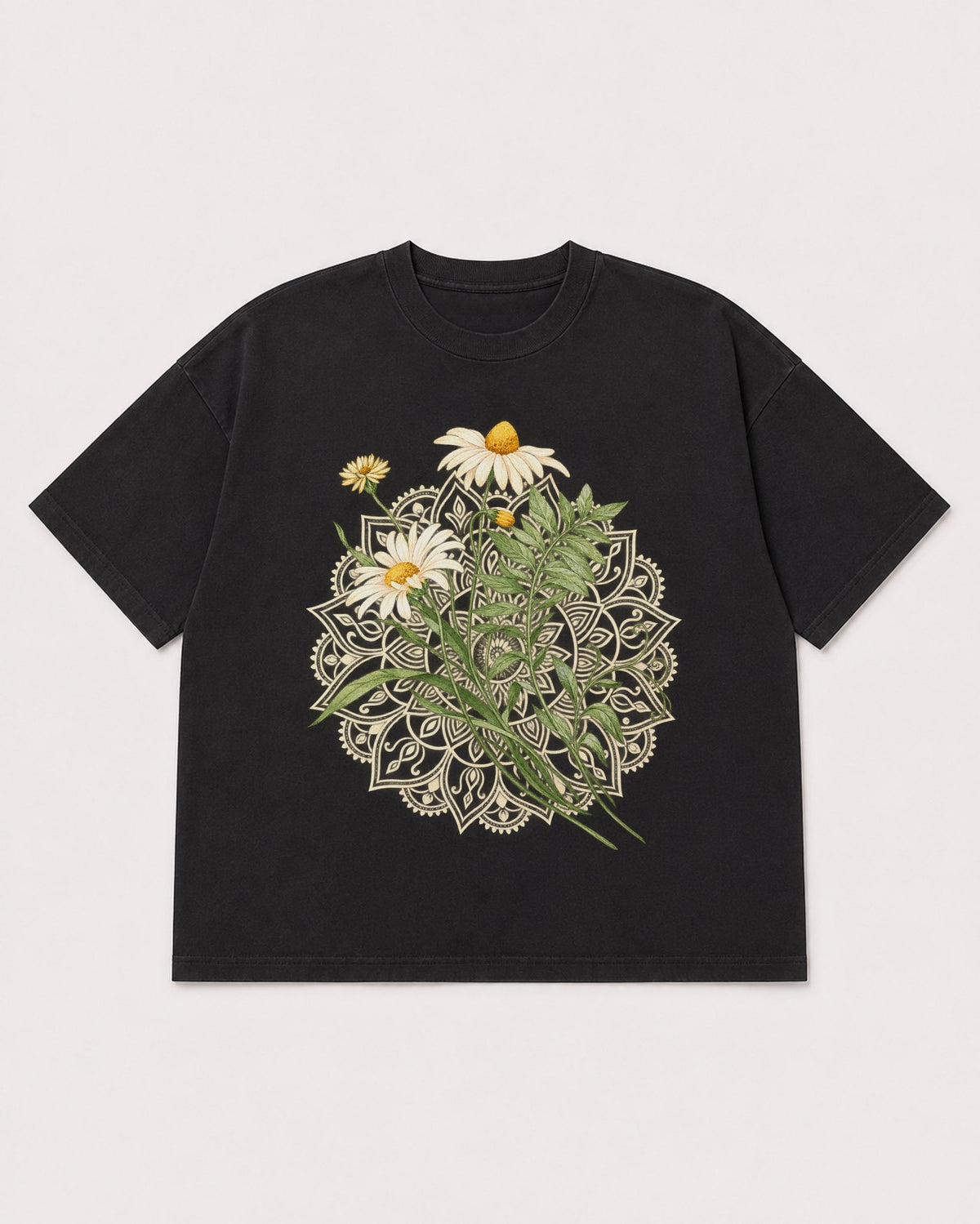 Mockup Boxy Heavyweight Tee Black product