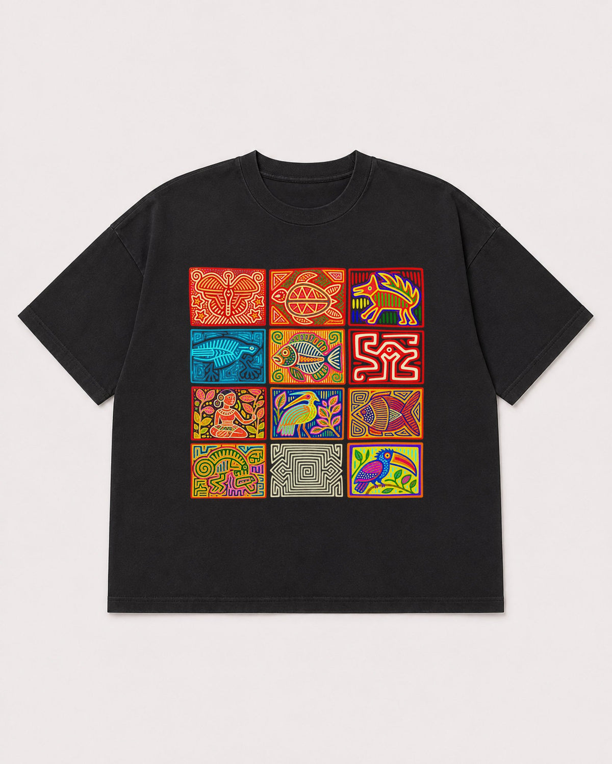 Mockup Boxy Heavyweight Tee Black product