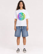 Mockup Boxy Heavyweight Tee White female full-body 06