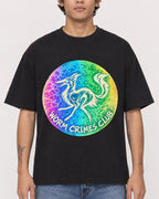Mockup Boxy Heavyweight Tee Black male close-up 06