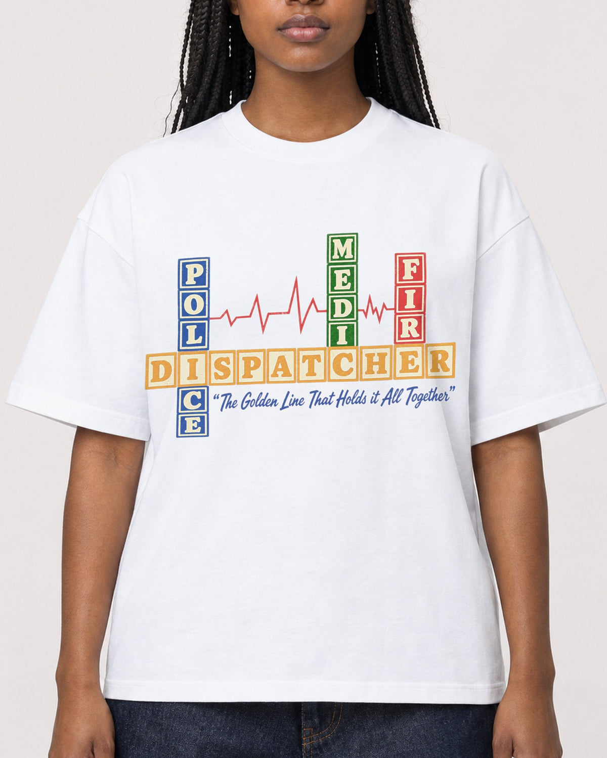 Mockup Boxy Heavyweight Tee White female close-up 04