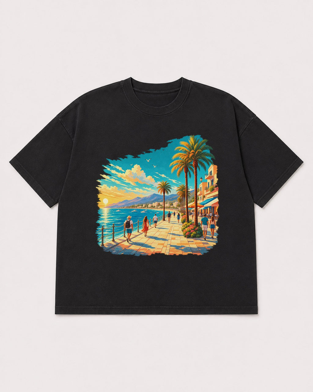 Mockup Boxy Heavyweight Tee Black product